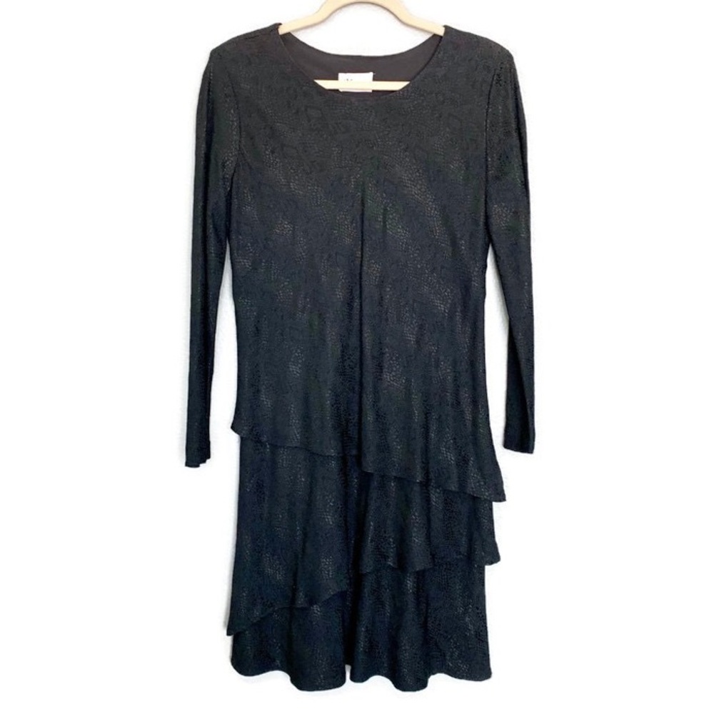 Vintage 80s K Studio Snake Skin Animal Print Dress